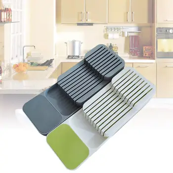 

Drawer Store Knife Organiser Tray Plastic Knife Holder Knives Utensil Rack Storage Cabinet Tool
