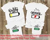 Daddy Mommy Baby Matching Shirts Low Battery and Charged Battery Tees Funny Matching Family Shirts Daddy Mommy and Me Outfits 4