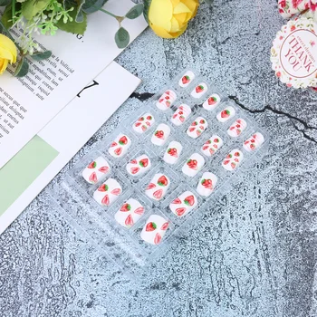 

3 Boxes Nail Art Tools Artificial Self-adhesive Lovely Manicure Supplies Fake Nails for Kids