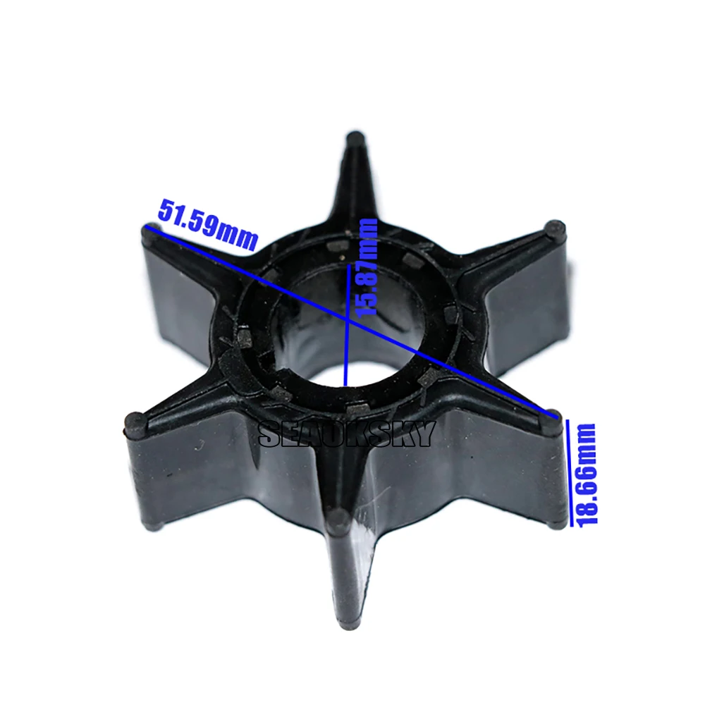 Boat Engine Parts Water Pump Impeller 6H4-44352-01 6H4-44352-02-00 for Yamaha 20HP 25HP 30HP 40HP 50HP 25N 25Q Outboard Motor