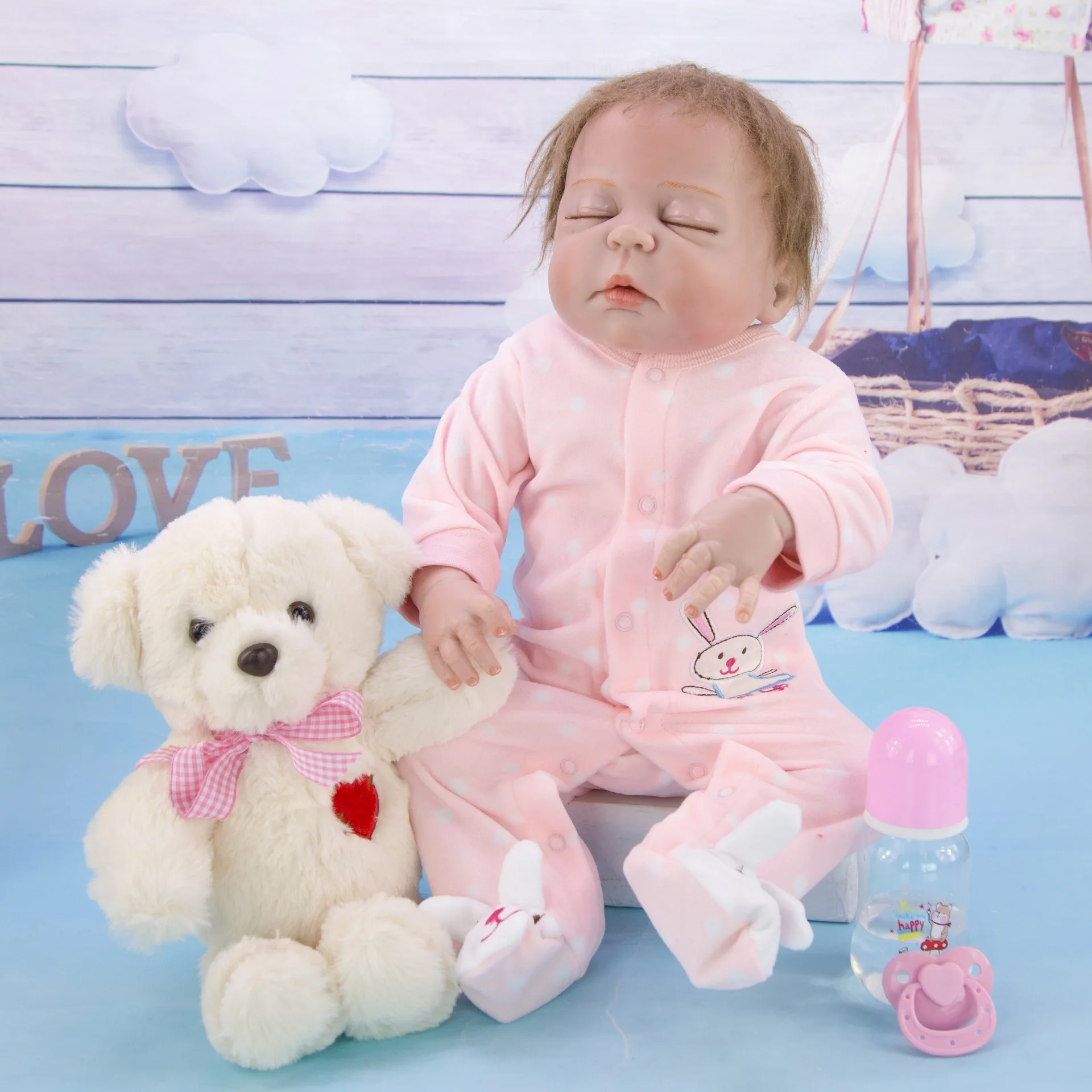 Realistic silicone vinyl reborn baby doll newborn girl babies alive bonecas bebe reborn playmate toddler dolls