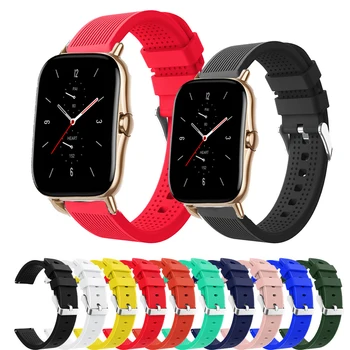 

Soft Silicone Watch Strap For Xiaomi Huami Amazfit Bip S Wrist Strap 20mm Watchband Bracelet For Amazfit GTS/GTS 2 GTR42MM Watch