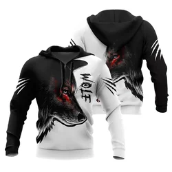Sudadera con capucha de tigre blanco para hombre, ropa con estampado 3D de León, con cremallera, informal, para otoño