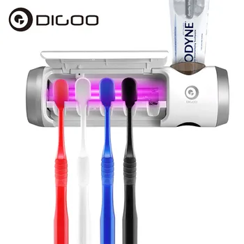 

Digoo DG-UB01 UV Light Toothbrush Sterilizer Box Ultraviolet Antibacterial Toothbrush Cleaner USB Rechargeable Toothbrush Holder
