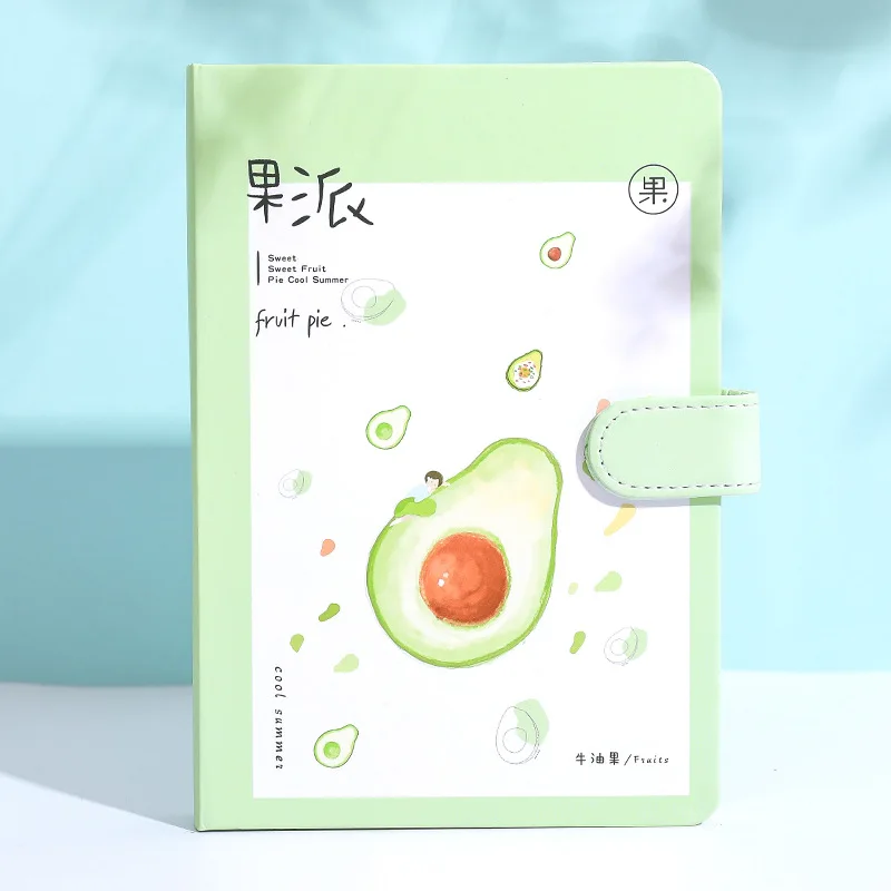 Fruit-D DUGUO милые канцелярские принадлежности простая ручная книга цвет Магнитный блокнот на застежке Корея ручная роспись кавайный дневник поставки - Цвет: Fruit-D