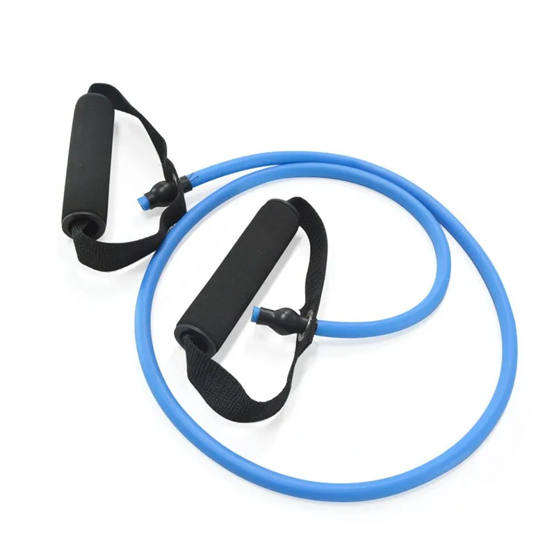 Синий Archery Fitness Sport Training Yoga Pull Rope Chest Expander Resistance Band Tube Multi Function Pull Cord Shooting Accessories - Цвет: Синий