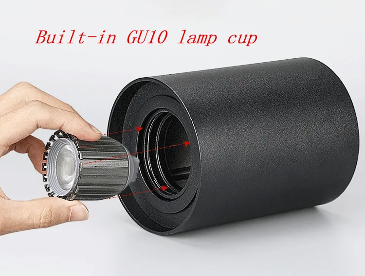 普洛缇led射灯明装吸顶式led客厅走廊过道灯筒灯cob聚光灯单灯-tmall_03