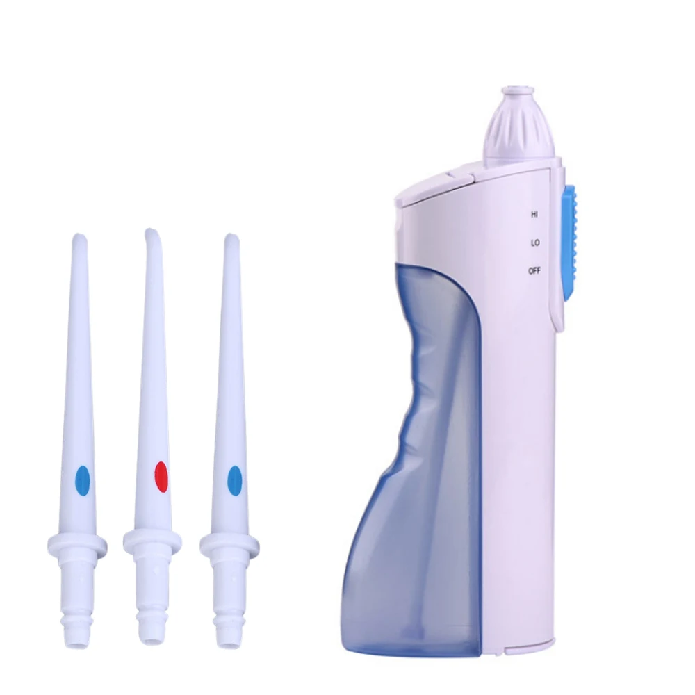 with 3 nozzles Ирригатор для полости рта портативный водный зубной Флоссер Водоструйная очистка зуба мундштук протез рта очиститель зубов щетка инструменты - Цвет: with 3 nozzles