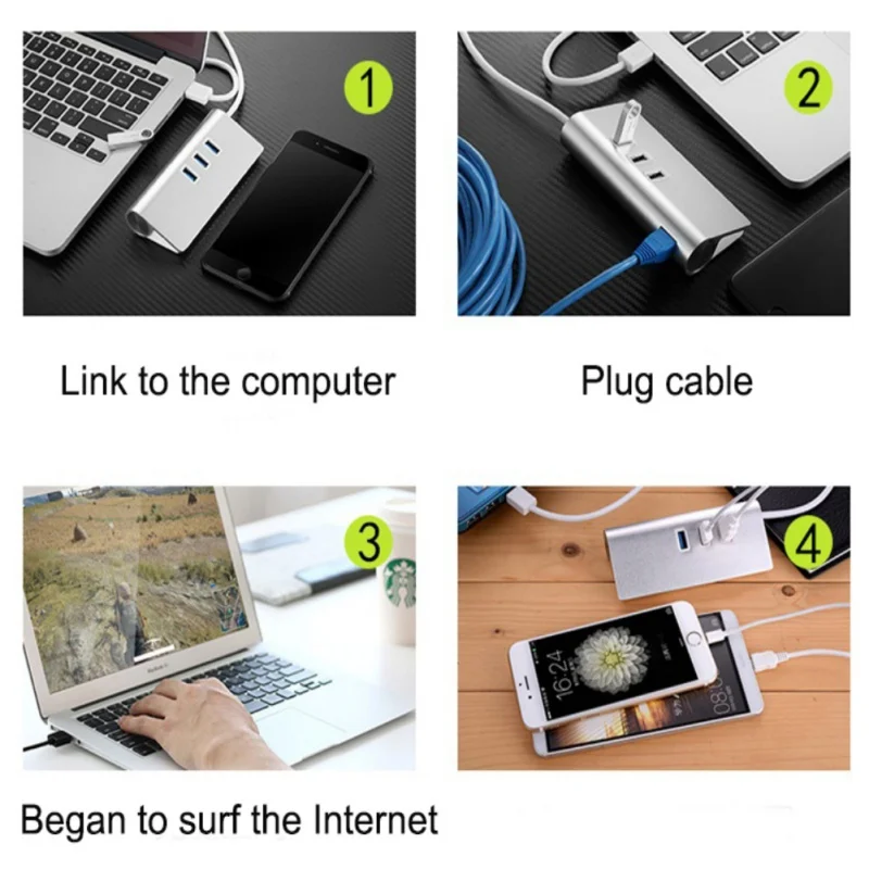 3/4/7 Порты и разъёмы USB3.0 USB Hub Высокоскоростной адаптер для мобильного жесткого диска USB флэш-накопитель считыватель для мобильного телефона Камера USB2.0 концентратор