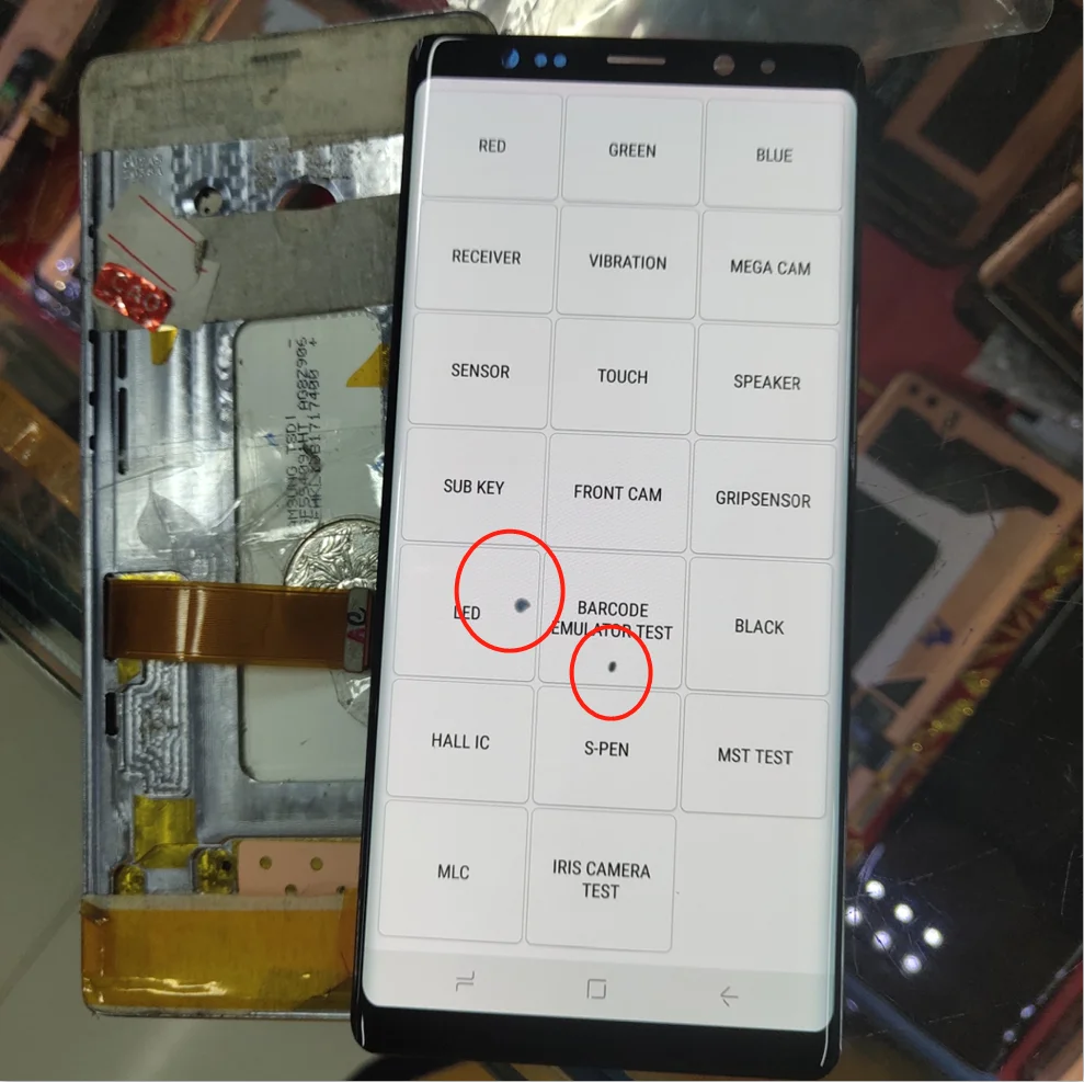 

two dead point original LCD For samsung note 8 screen lcd touch display assembly For samsung galaxy note 8 screen replacement