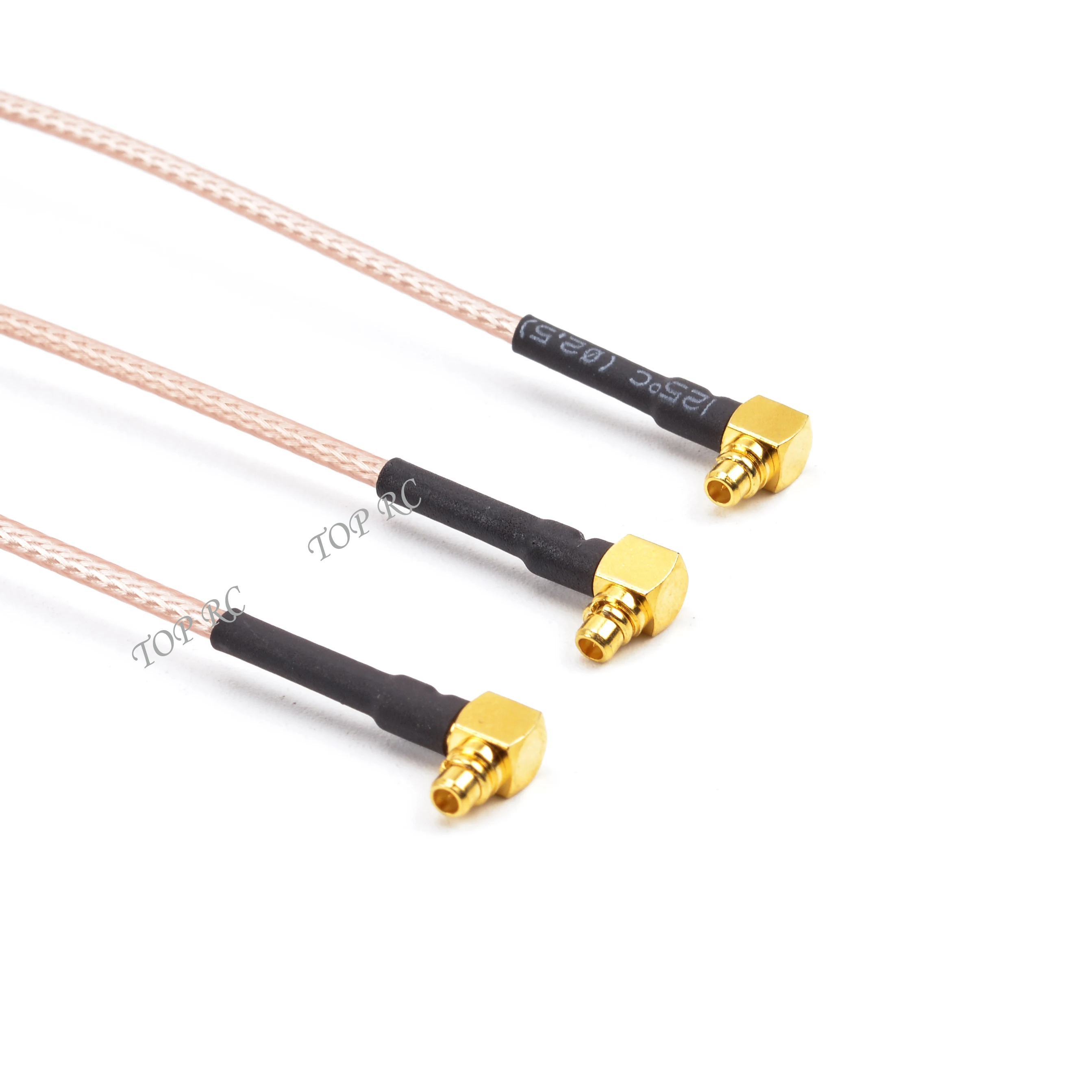 Achetez Câble Antenne MMCX SMA 10cm pour Drone FPV - Qualité Premium, câble courbé pour illustrer sa flexibilité.