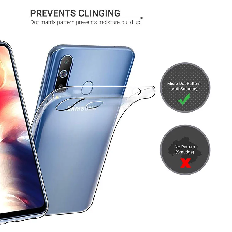 Прозрачный чехол для телефона Samsung Galaxy A8S SM G8870 2019 мягкий гибкий силиконовый