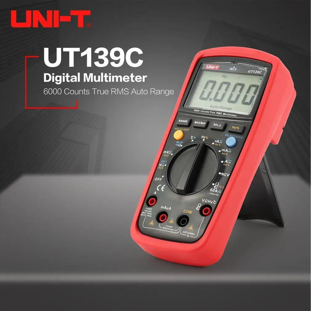 Цифровой мультиметр UNI-T UT139C с автоматическим выбором диапазона измеритель