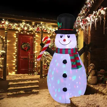 

QIFU Christmas Inflatable Santa Claus Light Merry Christmas Decor for Home Navidad 2020 Christmas Ornaments Xmas Gifts New Year