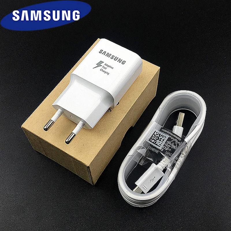 Оригинальное быстрое зарядное устройство Samsung QC 3 0 зарядный адаптер ЕС usb кабель