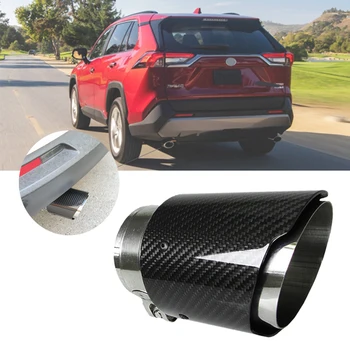 

Geetha Universal Tail Muffler Rear Exhuast Pipe Stainless Steel Glossy Tip Tail Pipes Modification End Tips Car Accessories