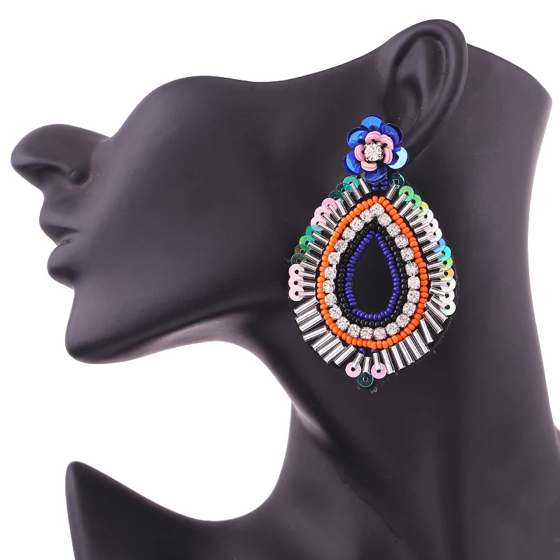 Bohe drop earrings for women stud earrings fashion Jewelry Weave