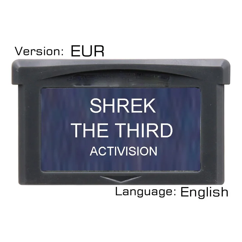 Shrek The third 32 Bit Video Game Cartridge Console Card EUR Version Language English | Электроника
