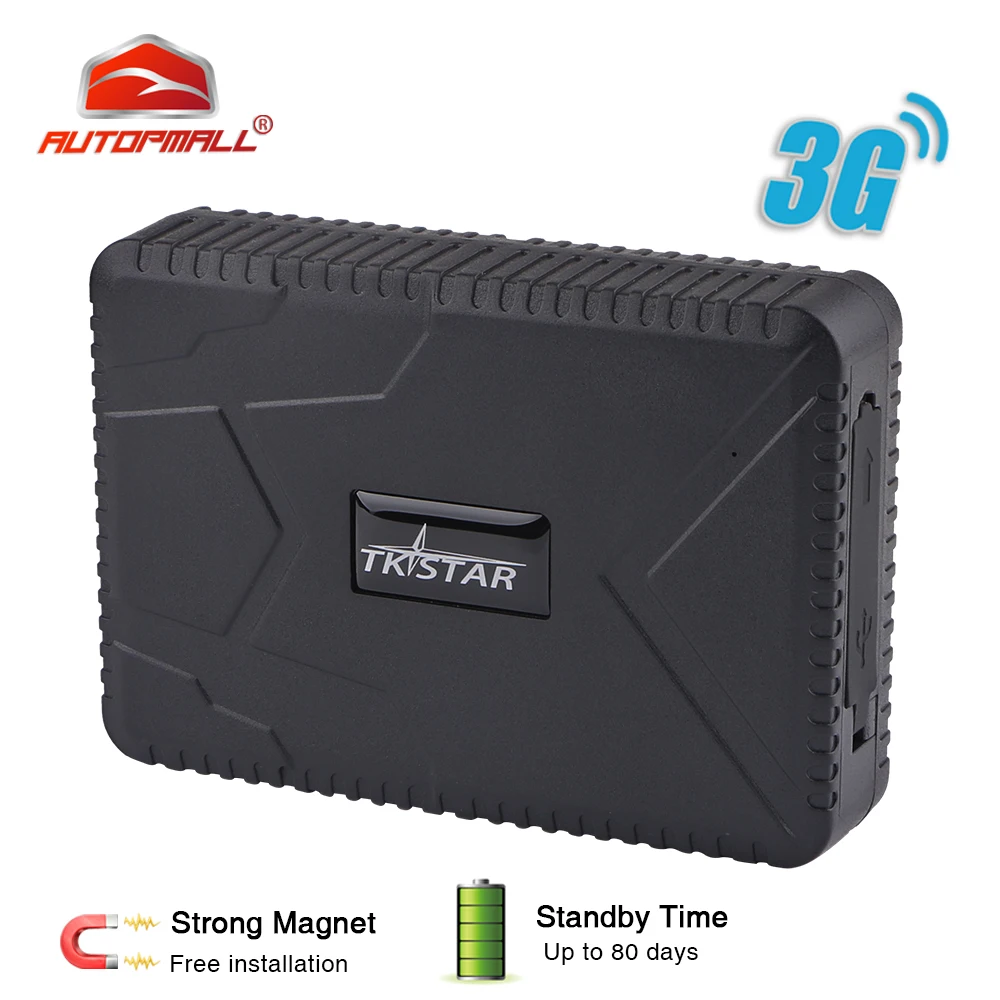 3G GPS Carro Rastreador TKSTAR TK915 3G 80 dias de Espera Ímã À Prova D