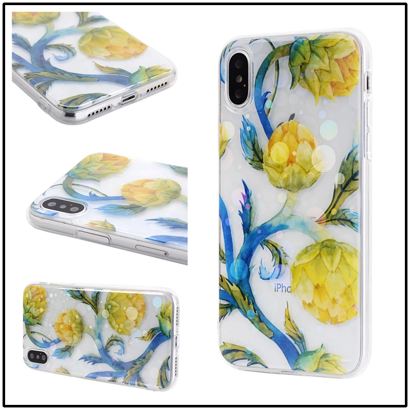 组合图Floral case for iPhone XS (8)