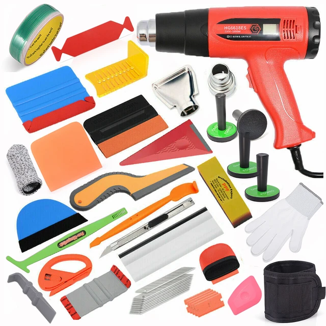 Foshio Car Wrap Tools Set Rubber Squeegee Scraper Knifeless Tape Glass  Window Sticker Film Tint Install Vinyl Wrapping Tools Kit - Scraper -  AliExpress