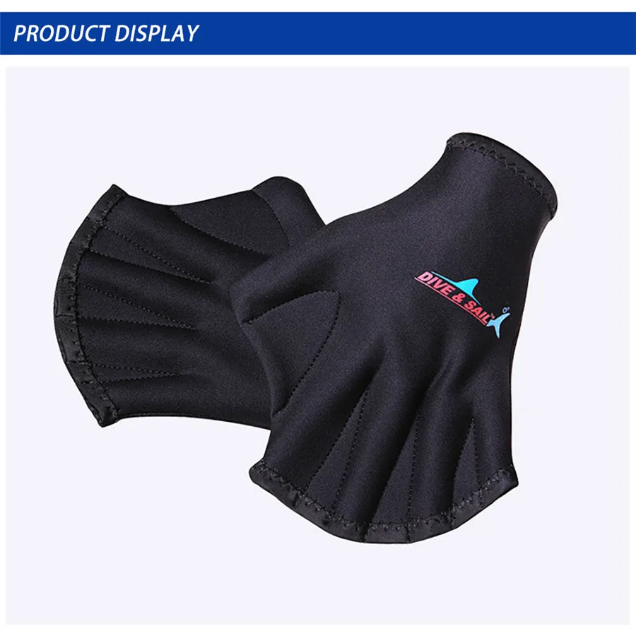 

DIVE & SAIL diving gloves, swimming surf training palms, swimming palms, webbed palm paddling gloves W