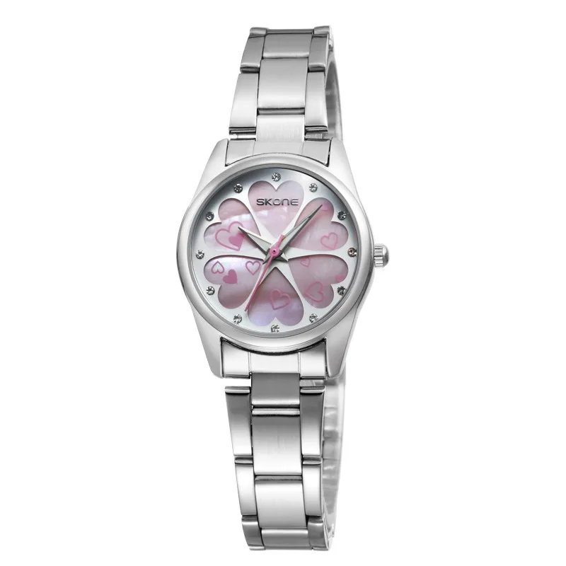 Skone Brand Fashionable girl's quartz Watch Petal fashion women's Shell Women's waterproof watch | Наручные часы