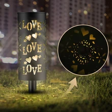 

Solar hollow courtyard garden plug lamp outdoor waterproof LED light control induction lawn decorative lamp