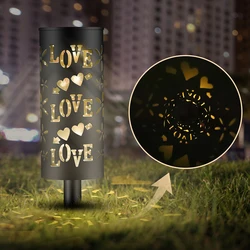 Lampe solaire LED à induction, imperméable, luminaire décoratif d'extérieur, idéal pour un jardin ou une pelouse 