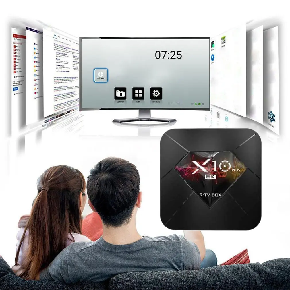 TV BOX X10 PLUS Smart TV Box Android 9.0 Allwinner H6 UHD 4K Media Player 6K Image Decoding 2.4G WiFi Android box set