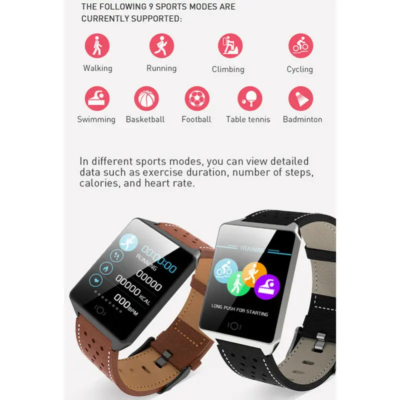 CK19 Смарт-часы IP67 водонепроницаемые Смарт-часы Bluetooth Шагомер монитор сердечного ритма цветной дисплей reloj умные часы для и