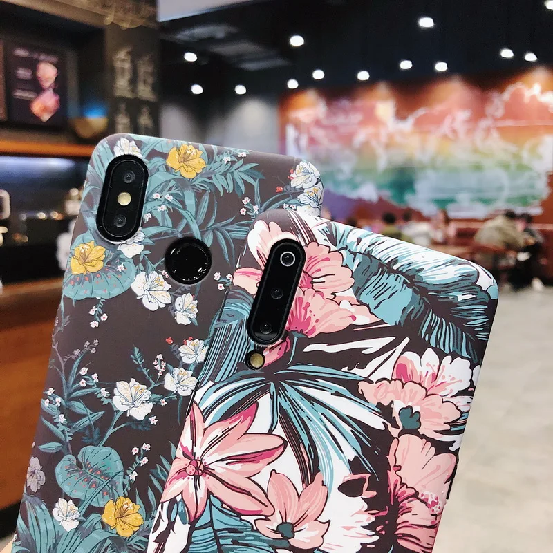 Матовый Жесткий Чехол для Xiaomi Redmi Note 7 6 5 Pro скраб чехлы с узором Mi 9 SE 8 Lite Coque |