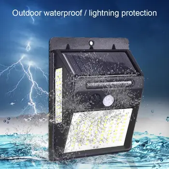 

Solar Light Outdoor Solar Lamp PIR Motion Sensor 100 LED Wall Light Waterproof Solar Powered Sunlight for Garden Decoration