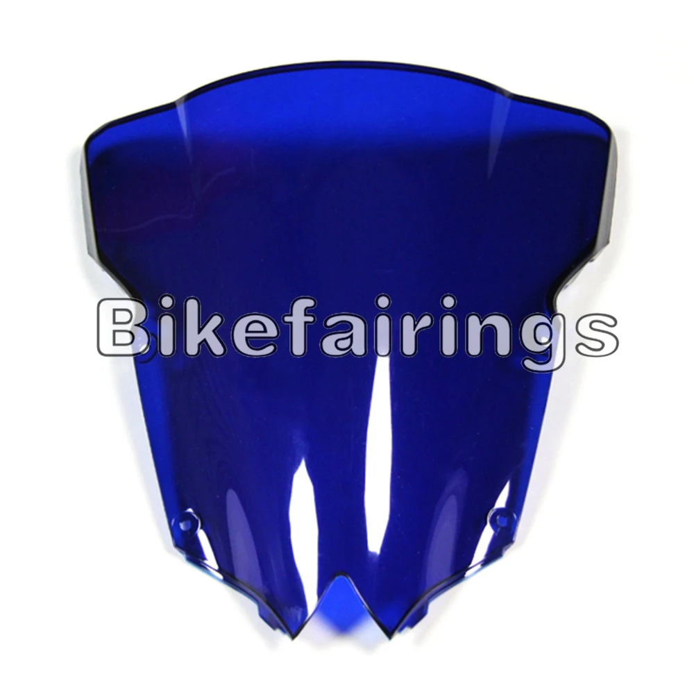 Мотоциклы лобового стекла автомобиля ABS лобовое стекло для Yamaha YZF-600 R6 2008 2009 2010 2011 2012 2013 14 15 черный прозрачный синий лобового стекла автомобиля - Цвет: Blue