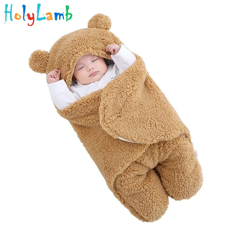

Cute Cartoon Infant swaddle blanket Sleeping Bag For 0-6 Months Newborn Swaddle Wrap Cotton Baby Receiving Blanket Bedding