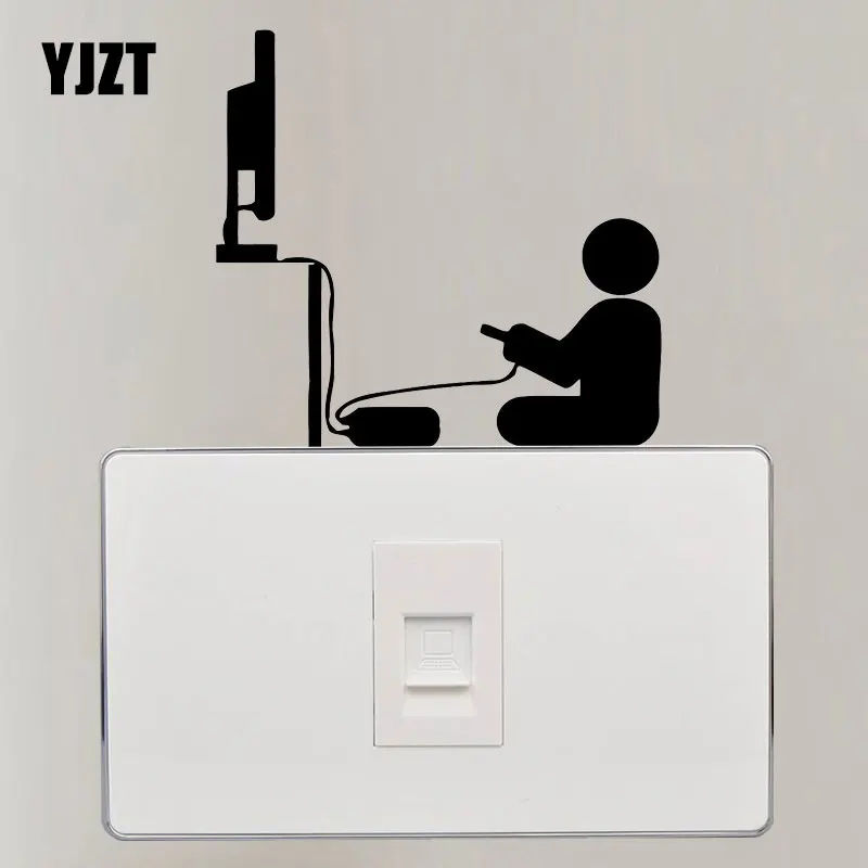 

YJZT Gamer Video Fashion Decor Vinyl Light Switch Stickers Wall Decals S18-0120