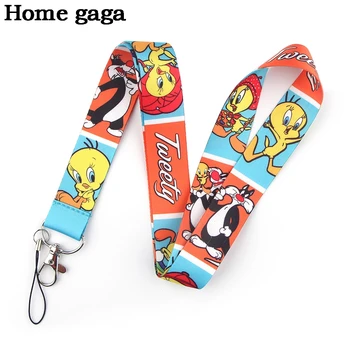 

Homegaga Cat and Bird Lanyards For keychain ID Card Pass Mobile Phone USB Badge Holder Hang Rope Lariat Lanyard D3080
