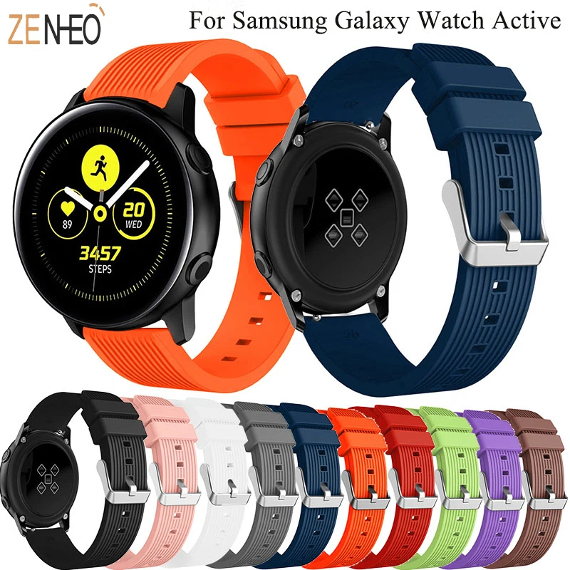 20 мм силиконовый спортивный ремешок для часов Samsung Galaxy 42 active 2 gear S2 Gear sport Frontier huawei