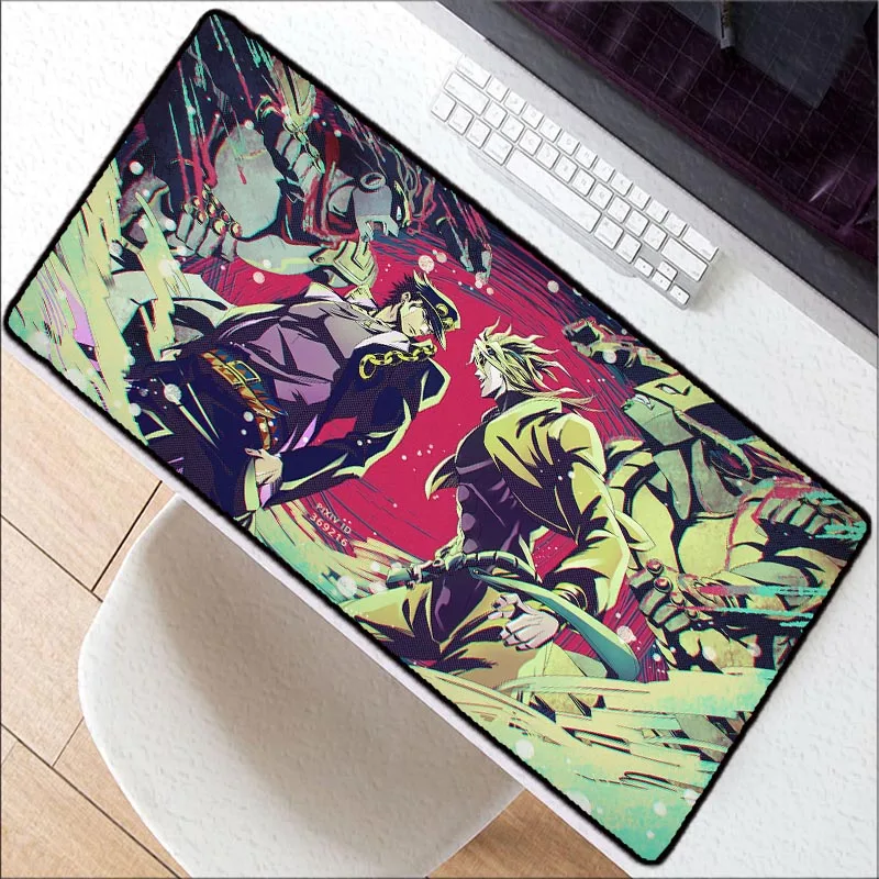 

XGZ Jojo Adventure Keyboards Mat Rubber Gaming Mousepad Desk Mat Customized Laptop Gaming PC Large anime Mouse Pad desk mat