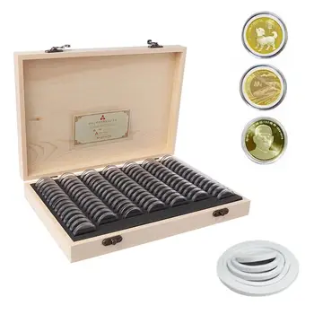 

100pc Commemorative Coin Cover Protector Holder Storage Box for 18/21/25/27/30mm Universal Collection Box Coin Storage Boxes