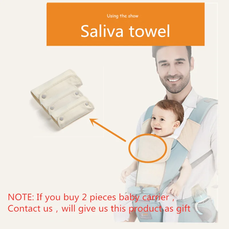 Saliva Towel Кенгуру-кенгуру для переноски ребенка на талии, для новорожденных, для прогулок, хлопок, сетка, лето, осень, рюкзак, для путешествий, спереди, сумка кенгуру - Цвет: Saliva Towel