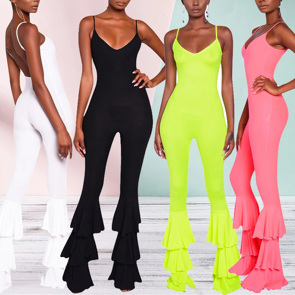 

Fadzeco African Clothes For Women Vest Pleated Micro-horn Jumpsuit High-elastic Fashion African Clothes Multiple Color
