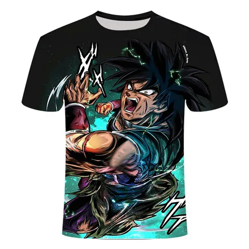 TX266 Dragon Ball Z, ультра инстинкт Гоку, Супер Саян, Мужская футболка, 3D принт, летняя футболка Dragon Ball, забавная Мужская футболка, Азиатский Размер, S-6XL - Цвет: TX266