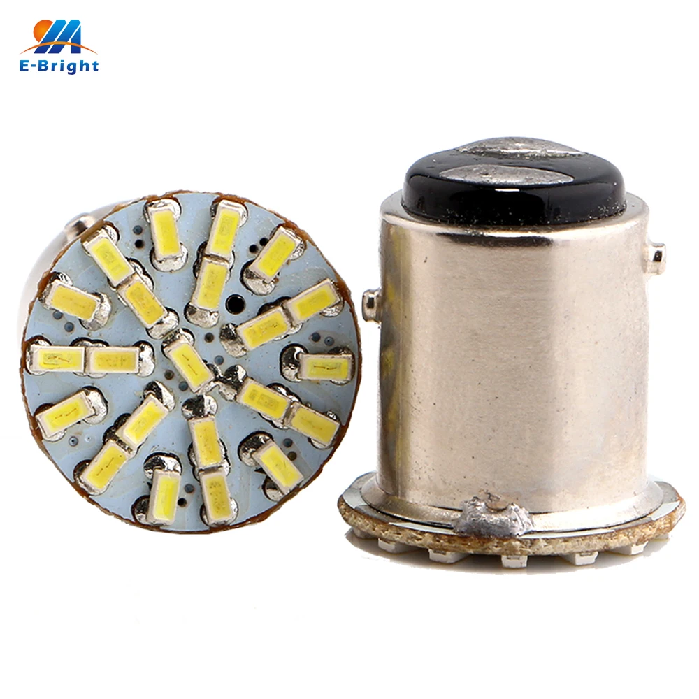 YM E-Bright 300 шт. 1156 BA15S p21w BAU15S py21w 1157 p21/5 Вт BAY15D BA15D 3020 22 SMD автомобильный сигнал поворота светодиодный светильник лампы, работающего на постоянном токе 12 В, белый цвет