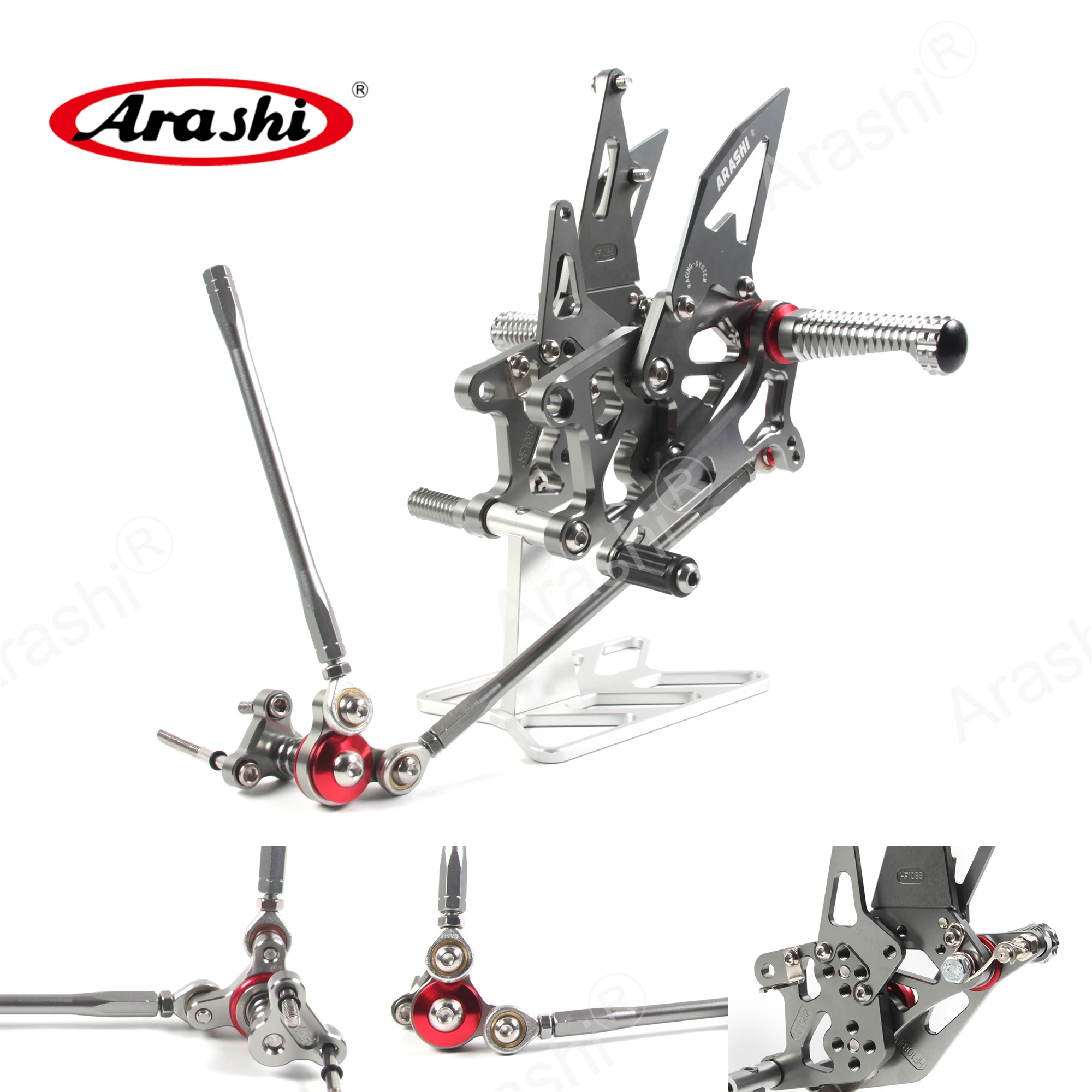 Arashi CBR600RR CNC Adjustable Footrest Rearset For HONDA CBR 600RR 2009 - 2021 600 RR 2018 2019 Rider Rear Sets Foot Rest | Автомобили и