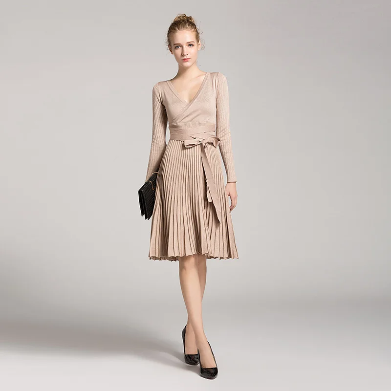 

High quality collar, neat collar, neat and trendy dress, sleeves in , long autumn wearing elegant clothes
