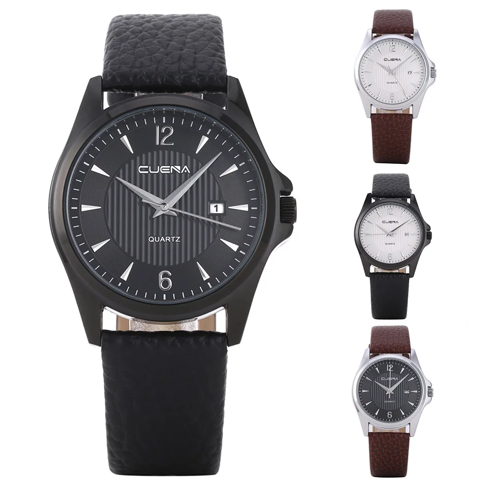 

EBay AliExpress Cuena6611 Calendar Roman Numerals Belt Quartz Watch