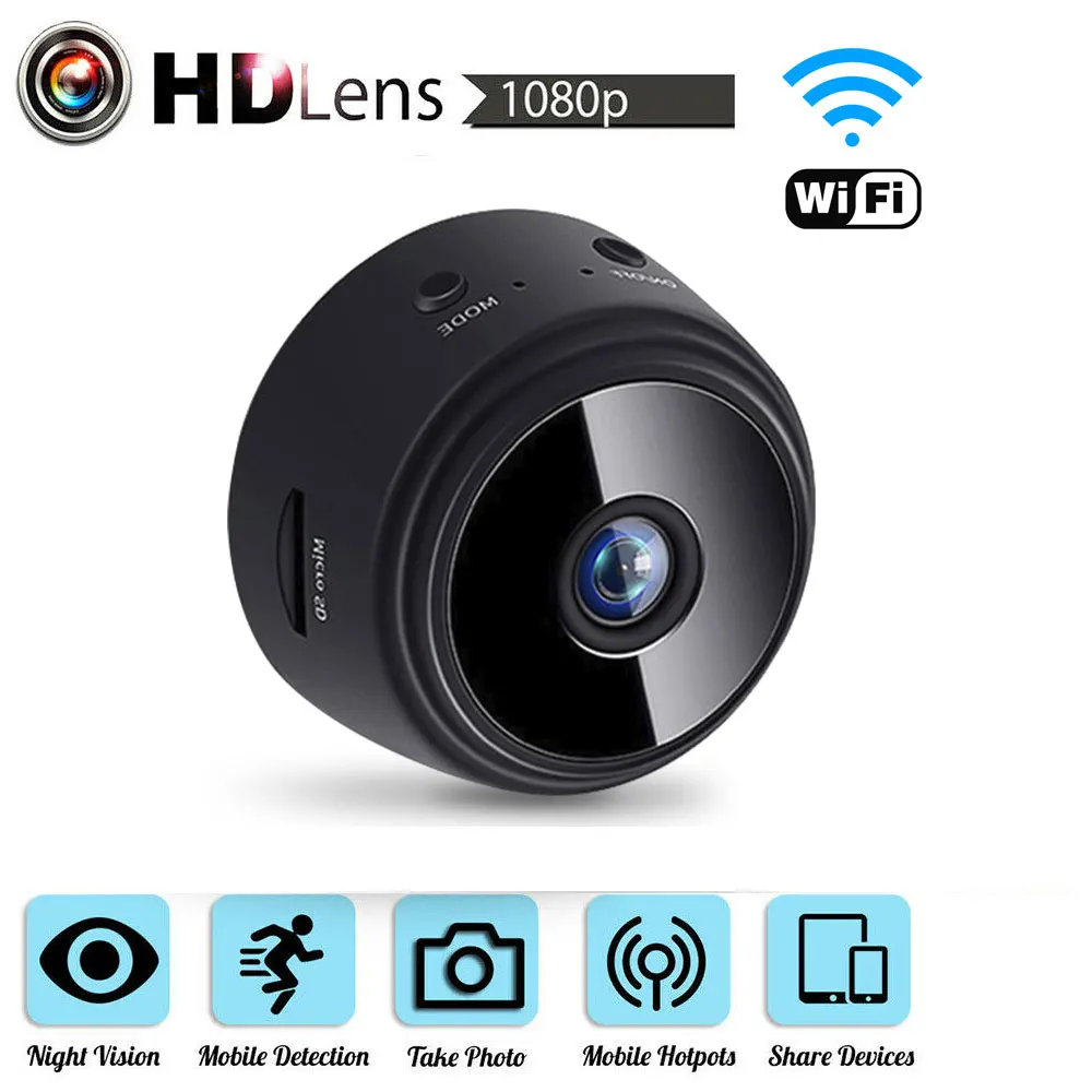 

Wifi Mini IP Camera 1080P Night Vision Camcorder Motion DVR Micro Camera Sport DV Video small Camera Remote Monitor P2P Camera