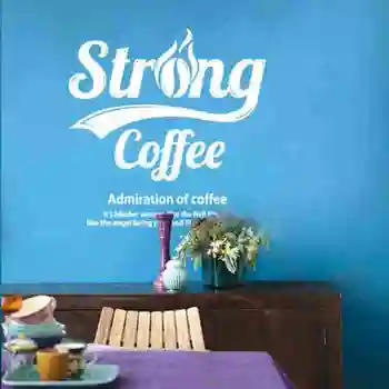 

Coffee Shop Sticker Bean Milk Tea Decal Cup Poster Vinyl Art Wall Decor Mural Decoration Break Bread Cafe Glass Decals