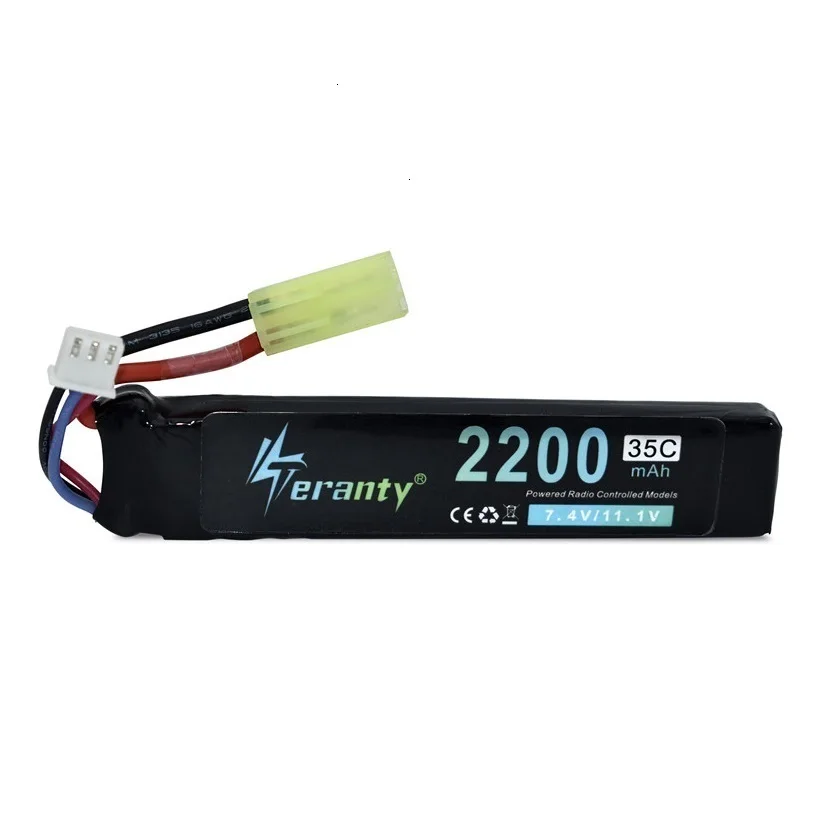 Обновленная мощность водяной пистолет Lipo батарея 2S 7,4 V 2200mAh 35C для AKKU мини страйкбол BB Воздушный пистолет электрические игрушки пистолеты RC запчасти 452096